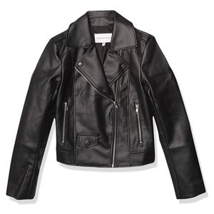 Black Faux Leather Jacket